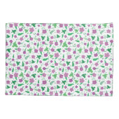 Lila Hibiskus Kissenbezug (Rückseite)