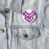 Lila Hibiskus leis Button (Beispiel)