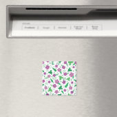 Lila Hibiskus Magnet (In Situ (Geschirrspüler))