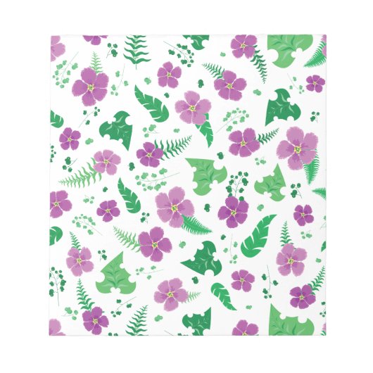 Lila Hibiskus Notizblock (Vorderseite)