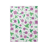 Lila Hibiskus Notizblock (Rotiert)