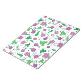 Lila Hibiskus Notizblock (angewinkelt)