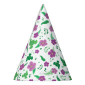 Lila Hibiskus Partyhütchen (Links)