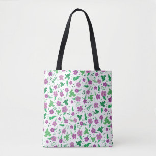 Lila Hibiskus Tasche