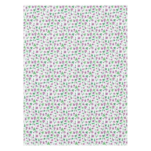 Lila Hibiskus Tischdecke (Vorderseite)