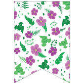 Lila Hibiskus Wimpelkette (Erste Fahne)