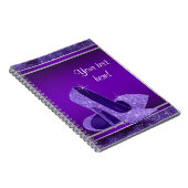 Lila High Heel Gästebuch Notizblock (Rechte Seite)
