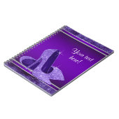 Lila High Heel Gästebuch Notizblock (Linke Seite)