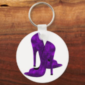 Lila High Heel Schuhe Schlüsselanhänger (Vorderseite)