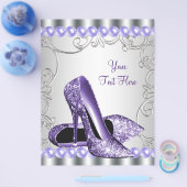 Lila High Heel Shoes Pearl Swirl Flyer (Einzeln)