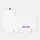 Lila High School Band Custom Graduation Party Geschenkschachtel (Ungefaltet)