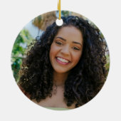 Lila High School Chor Custom Christmas Keramik Ornament (Hinten)