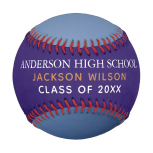 Lila High School Senior Player Foto Custom Team Baseball