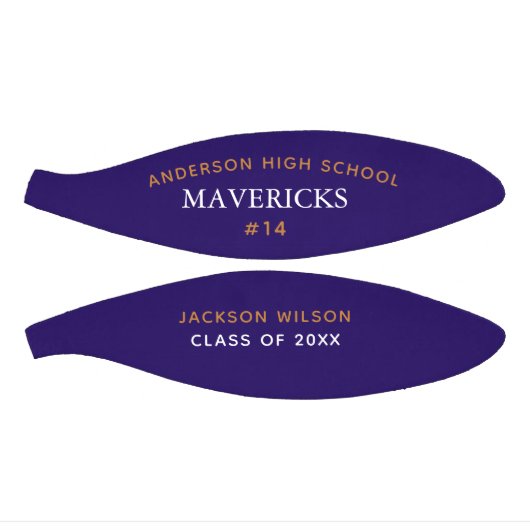 Lila High School Team Player Custom Abschluss Mini Basketball (Panele)