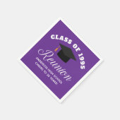 Lila High School Wiedersehen Personalisiert Partys Serviette (Ecke)