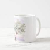 Lila Himmel Baum Kaffeetasse (VorderseiteRechts)