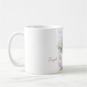 Lila Himmel Baum Kaffeetasse (Links)
