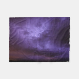 Lila Himmel-Blitz-Fleece-Decke Fleecedecke