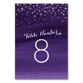 Lila Himmel Hochzeitsfeiern Tischnummern