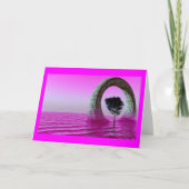 lila Himmel Karte (Vorderseite)