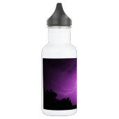 Lila Himmel mit Blitz Edelstahlflasche (Links)