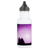 Lila Himmel mit Blitz Edelstahlflasche (Rechts)