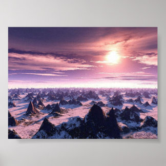 Lila Himmel Poster