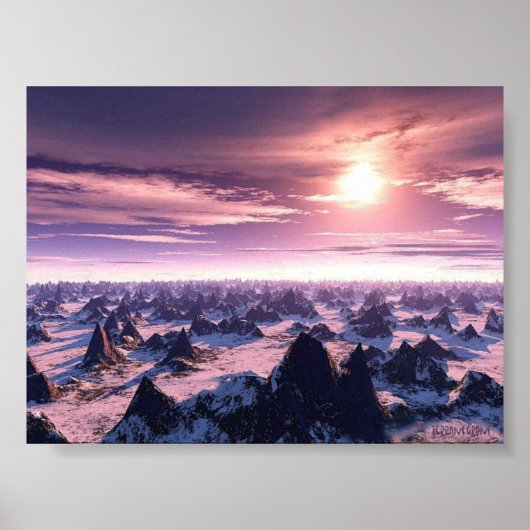 Lila Himmel Poster (Vorne)