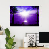 Lila Himmel Poster (Heimbüro)