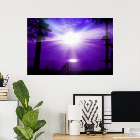 Lila Himmel Poster (Heimbüro)