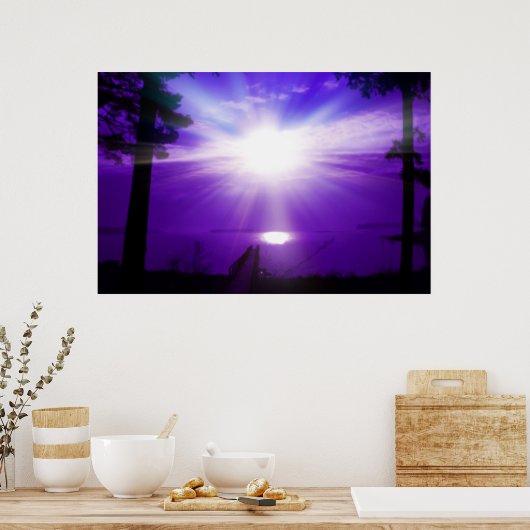 Lila Himmel Poster (Küche)