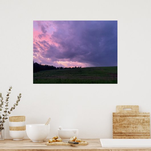 Lila Himmel Poster (Küche)