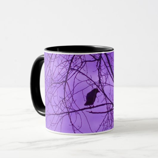 Lila Himmel Tasse (Vorderseite Links)