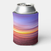 Lila Himmel über dem Meer Dosenkühler (Kanne Rückseite)