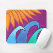 Lila Himmel über Wellen - Mousepad (Mit Mouse)