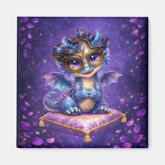 Lila Himmels Fantasie-Drache-Magnet Magnet