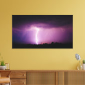Lila Himmelsblitz Leinwanddruck (Insitu (Wohnzimmer))