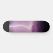 Lila Himmelsblitz Skateboard (Horizontal)
