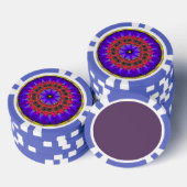 Lila HimmelsFraktal Pokerchips (Stapel)