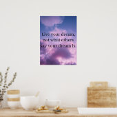 Lila Himmelskollektoren v2 Poster (Küche)