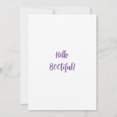 Lila Himmelsmondghost im Friedhof Einladung (Rückseite)