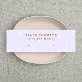 Lila Himmelsstars-Gestütskarte Mini Visitenkarte