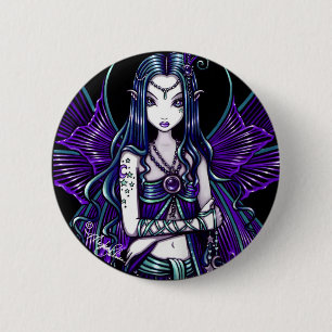 Lila himmlischer feenhafter Knopf "Zoe" Button