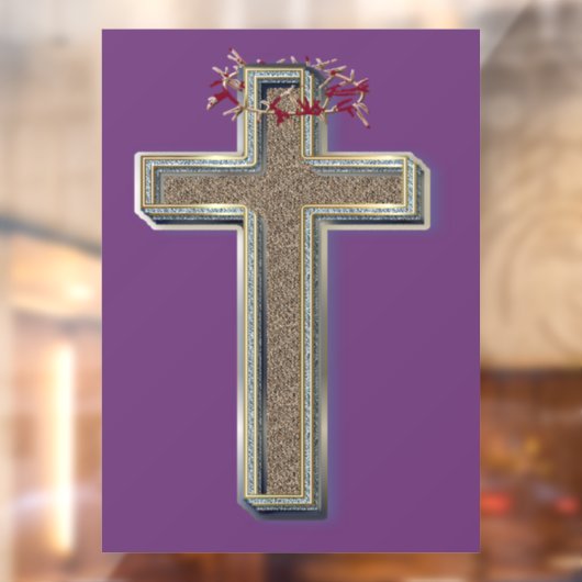 Lila Hintergrund der Querschnittsticker für Untern Fensteraufkleber (Blatt 2)