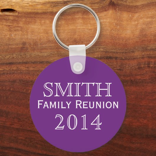 Lila Hintergrund der Wiedersehen Schlüsselanhänger (Vorderseite)