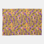 Lila Hintergrund für Bienen und Bewohner Geschirrtuch (Horizontal)