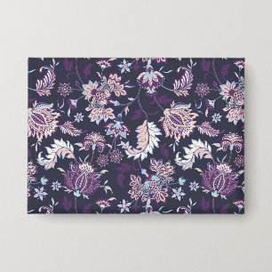 Lila Hintergrund Große Blütenmuster nahtlos Muster Button