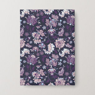 Lila Hintergrund Große Blütenmuster nahtlos Muster Button