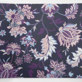 Lila Hintergrund Große Blütenmuster nahtlos Muster Dreifach Gefaltete Ankündigung (Innenseite Mitte)