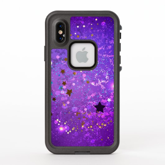 Lila Hintergrund mit Sternen (Rückseite)